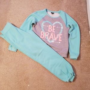 2 Piece Girls Sweat Suit